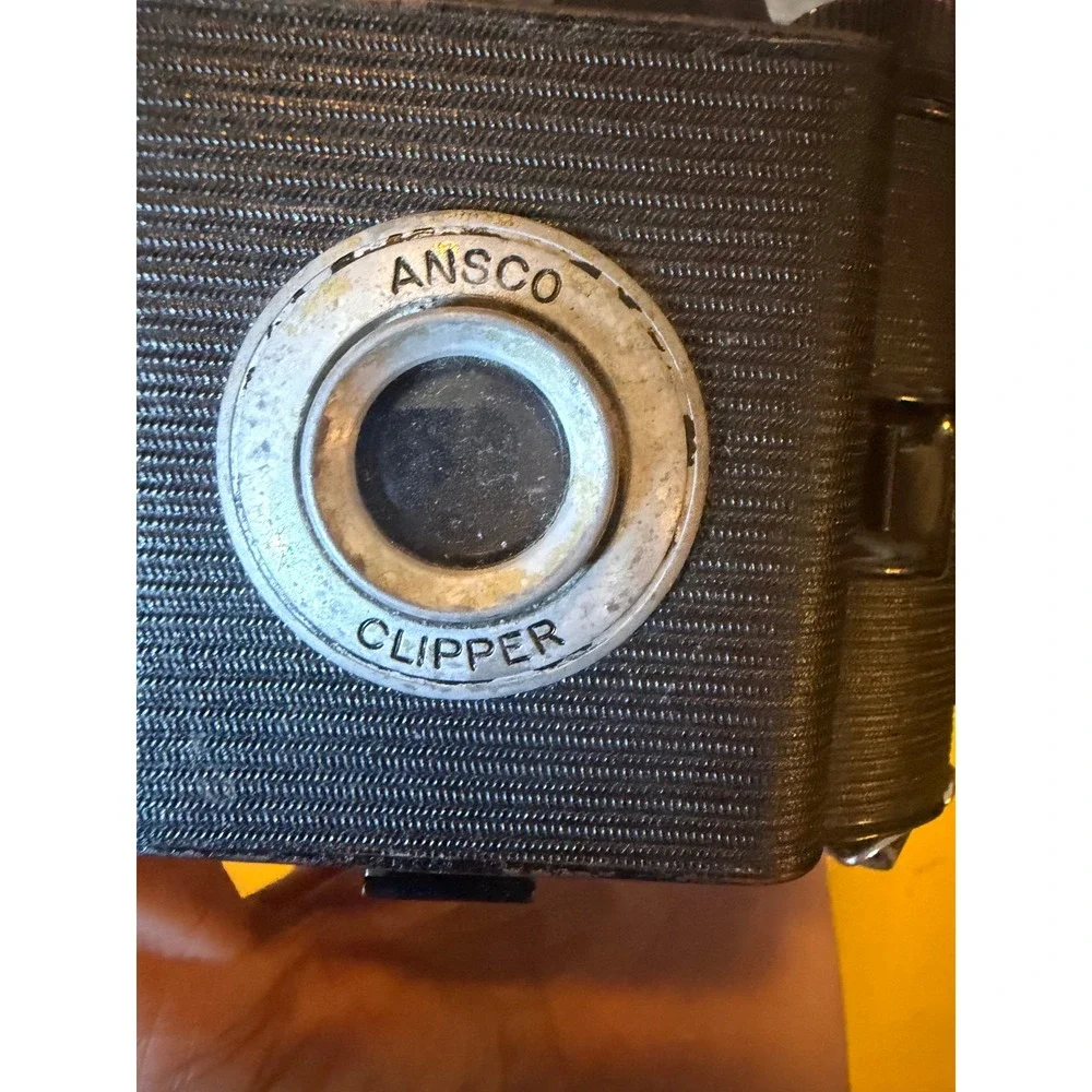 Vintage Ansco Clipper Folding Camera Black Art Deco 616 Film Retro Photography